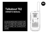 Motorola Talkabout T62 Blue/Black (2 штуки) Användarmanual