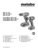 Metabo PowerMaxx BS 12 BL (601038500) кейс Användarmanual