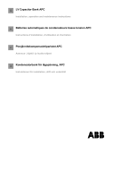 ABB APC series Installation, Operation And Maintenance Instructions