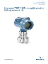 Rosemount 3051S differenstrycktransmitter för högt statiskt tryck Användarguide