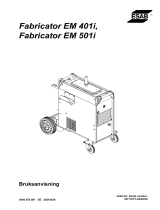 ESAB Fabricator EM 401i, EM 501i Användarmanual