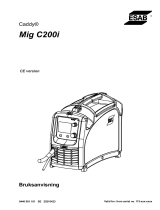 ESAB Caddy® Mig C200i Användarmanual