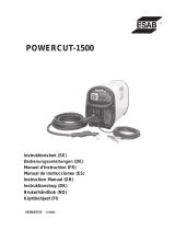 ESAB POWERCUT-1500 Användarmanual