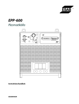 ESAB EPP-600 Plasma Power Source Användarmanual