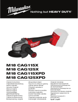 Milwaukee M18 CAG125X Original Instructions Manual