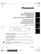Panasonic SCDM502E Bruksanvisningar
