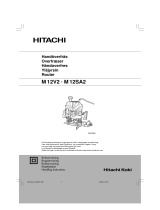 Hitachi M 12V2 Användarmanual