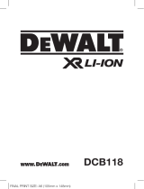 DeWalt XR Li-Ion DCB118 Användarmanual