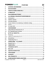 Powerplus POWP3060 Bruksanvisning