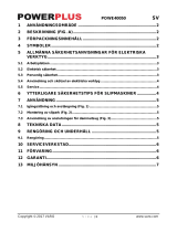 Powerplus POWE40050 Bruksanvisning