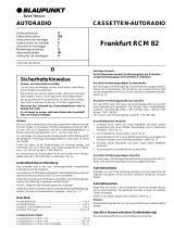 Blaupunkt FRANKFURT RCM82 Bruksanvisning