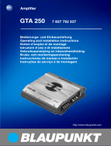 Blaupunkt GTA 250 Användarmanual