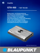 Blaupunkt GTA 450 Bruksanvisning