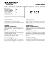 Blaupunkt IC 102 Bruksanvisning