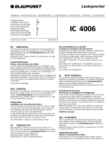 Blaupunkt IC 4006 Bruksanvisning