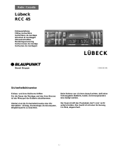 Blaupunkt LBECK RCC45 Bruksanvisning