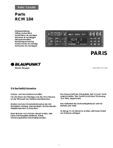 Blaupunkt PARIS RCM 104 Bruksanvisning