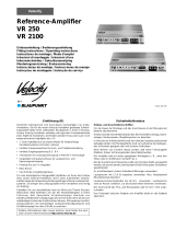 Blaupunkt VELOCITY VR 250 / VR 2100 REFERENCE AMPLIFIER Bruksanvisning