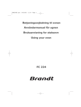 Brandt FP224XN1 Bruksanvisning