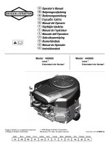 Briggs & Stratton 400000 AND 440000 Bruksanvisning