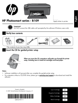 HP PHOTOSMART B109F Bruksanvisning
