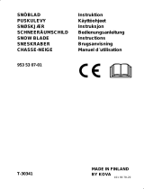 Husqvarna SNOW BLADE 953 53 07-01 T-30341 Bruksanvisning