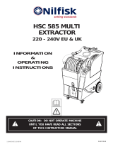 Nilfisk HSC585 Bruksanvisning