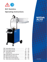 Nilfisk B23 STAINLESS Bruksanvisning