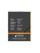 Plantronics DUOPRO 151 161 171 Bruksanvisning