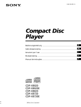 Sony CDP-XB720 Bruksanvisning