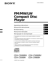 Sony CDX-C5000RV Användarmanual