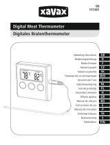 Xavax Digital Meat Thermometer Användarmanual