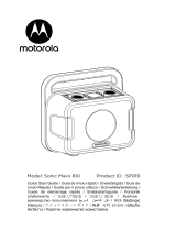 Motorola Sonic Maxx 810 Användarmanual