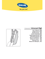 Invacare Universal High Användarmanual