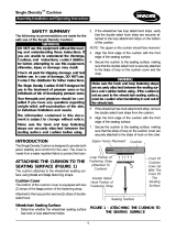 Invacare Single Density Cushion Installation And Operating Instructions Manual