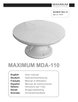 Maximum MDA-110 Användarmanual