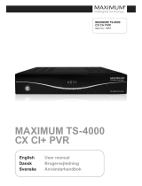 Maximum TS-4000 Användarmanual