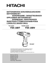 Hitachi FDS10DT Handling Instructions Manual