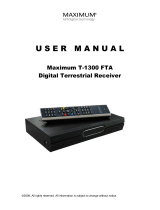 Maximum T-1300 FTA Användarmanual