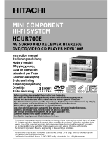 Hitachi HDVR100E Användarmanual