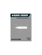 BLACK&DECKER Batterie Stabschrauber A7073, 19 teilig Användarmanual