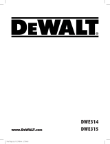 DeWalt DWE314 Användarmanual