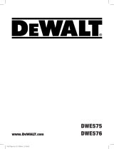 DeWalt DWE576 Användarmanual