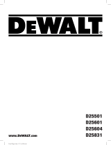 DeWalt D25831K Användarmanual