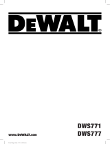 DeWalt DWS771 Användarmanual