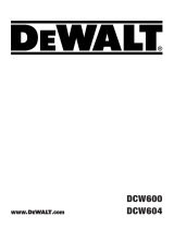 DeWalt DCW600 Användarmanual