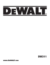 DeWalt DW311 Användarmanual