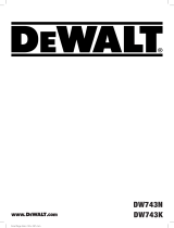 DeWalt DW743N Användarmanual