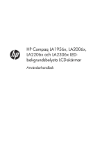 HP Compaq LA2206x 21.5 inch LED Backlit LCD Monitor Användarmanual
