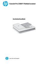 HP ScanJet Pro 2500 f1 Flatbed Scanner Användarmanual